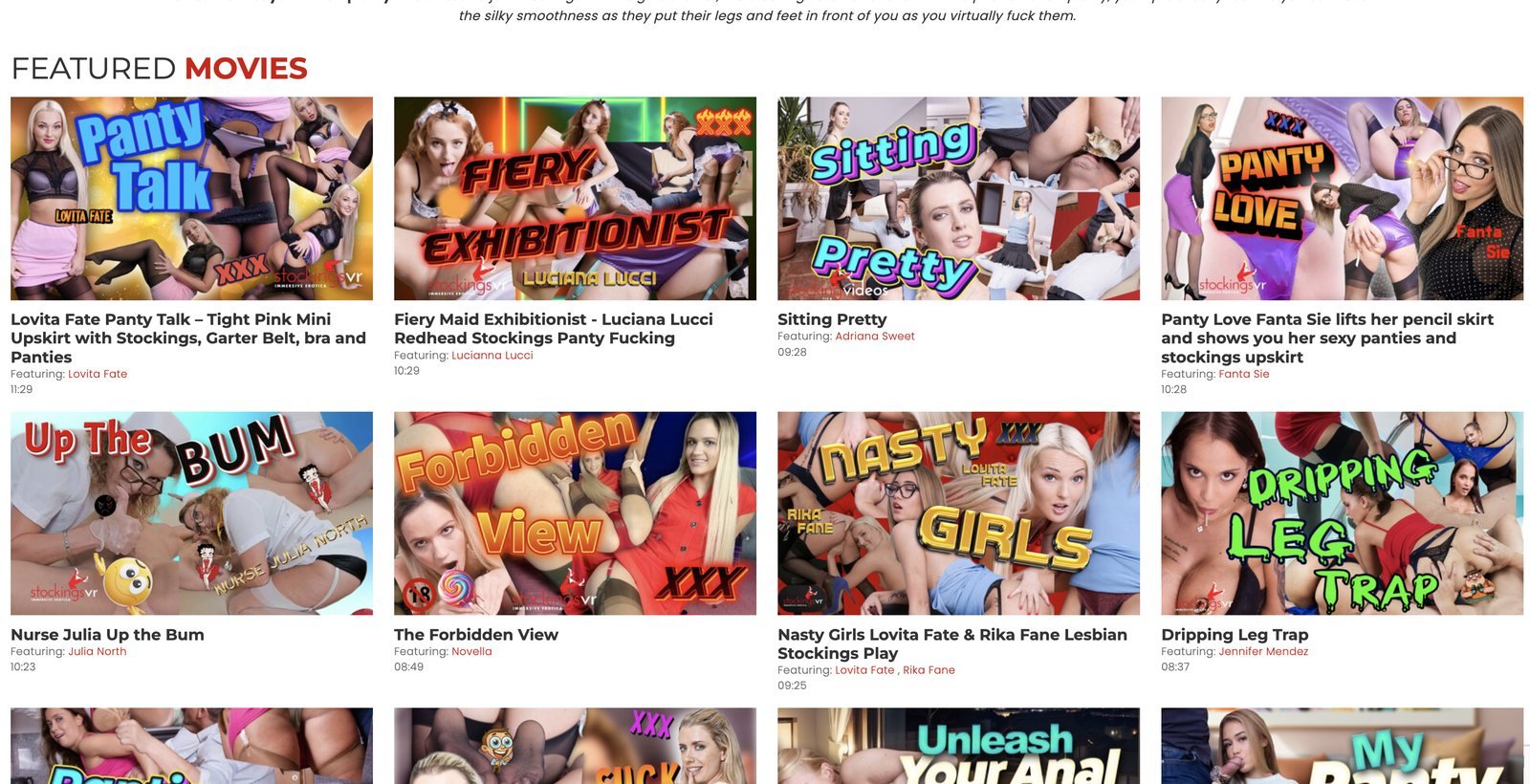 StockingsVR featured VR movies